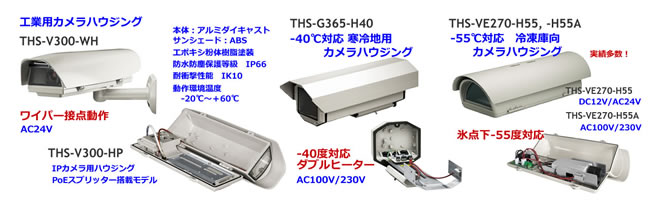 工業用カメラハウジング